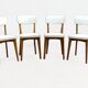 Vintage chairs 50s/60s skai and light beech