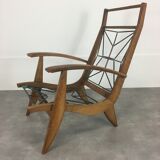 Trio of Free Span FS 123 armchairs 50s reconstruction style