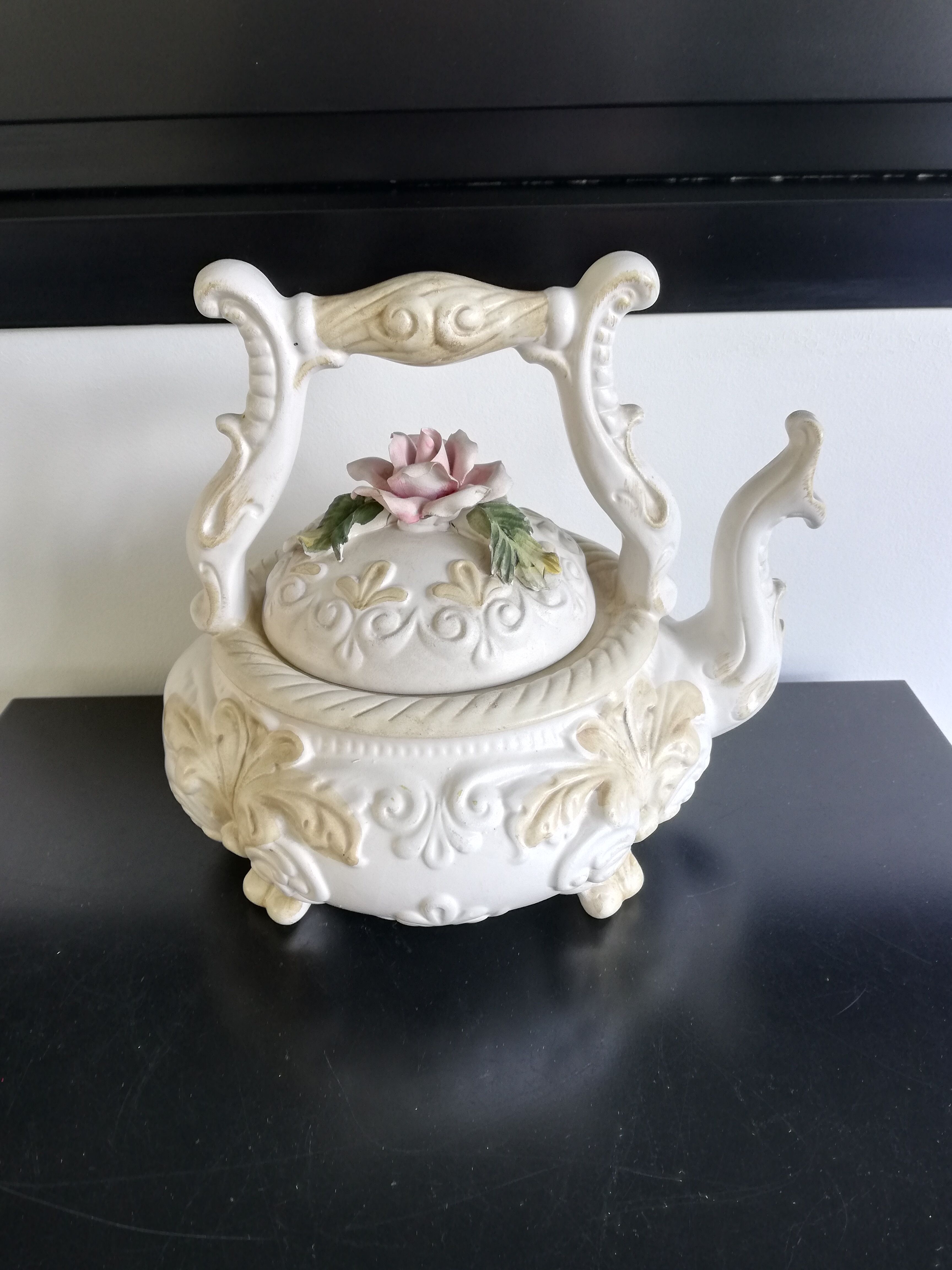 Old ceramic teapot Italy