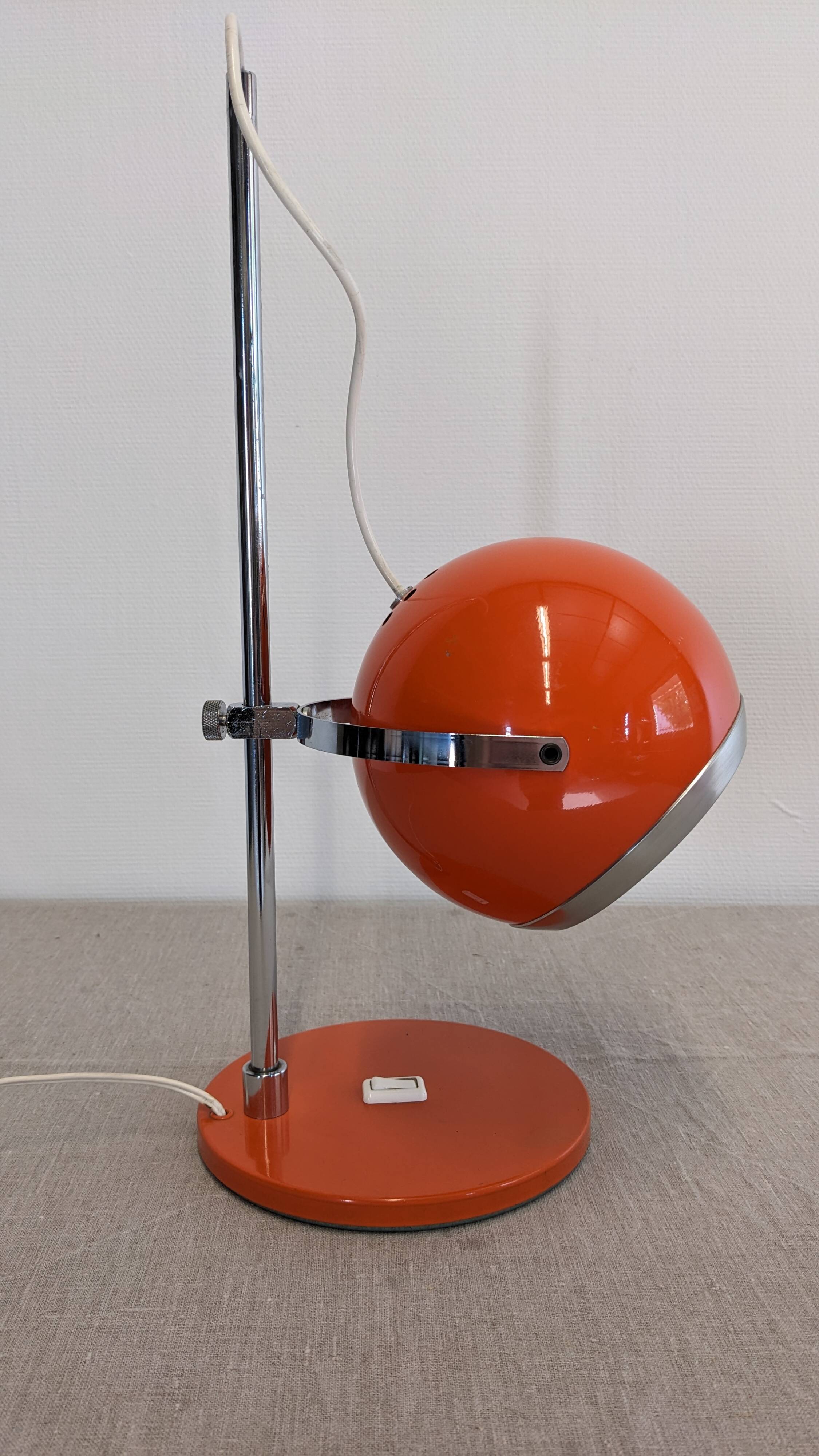 Space Age "Eye Ball" Lamp, 60s-70s