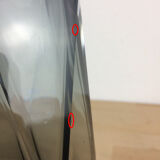 Vase Sommerso smoked glass soliflore, Murano