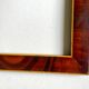 Antique Wooden  Frame intarsia borders 26.5 cm x 22.5  cm
