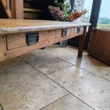 Solid oak coffee table