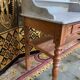 Toilet table - Louis Philippe dressing table in fir and marble