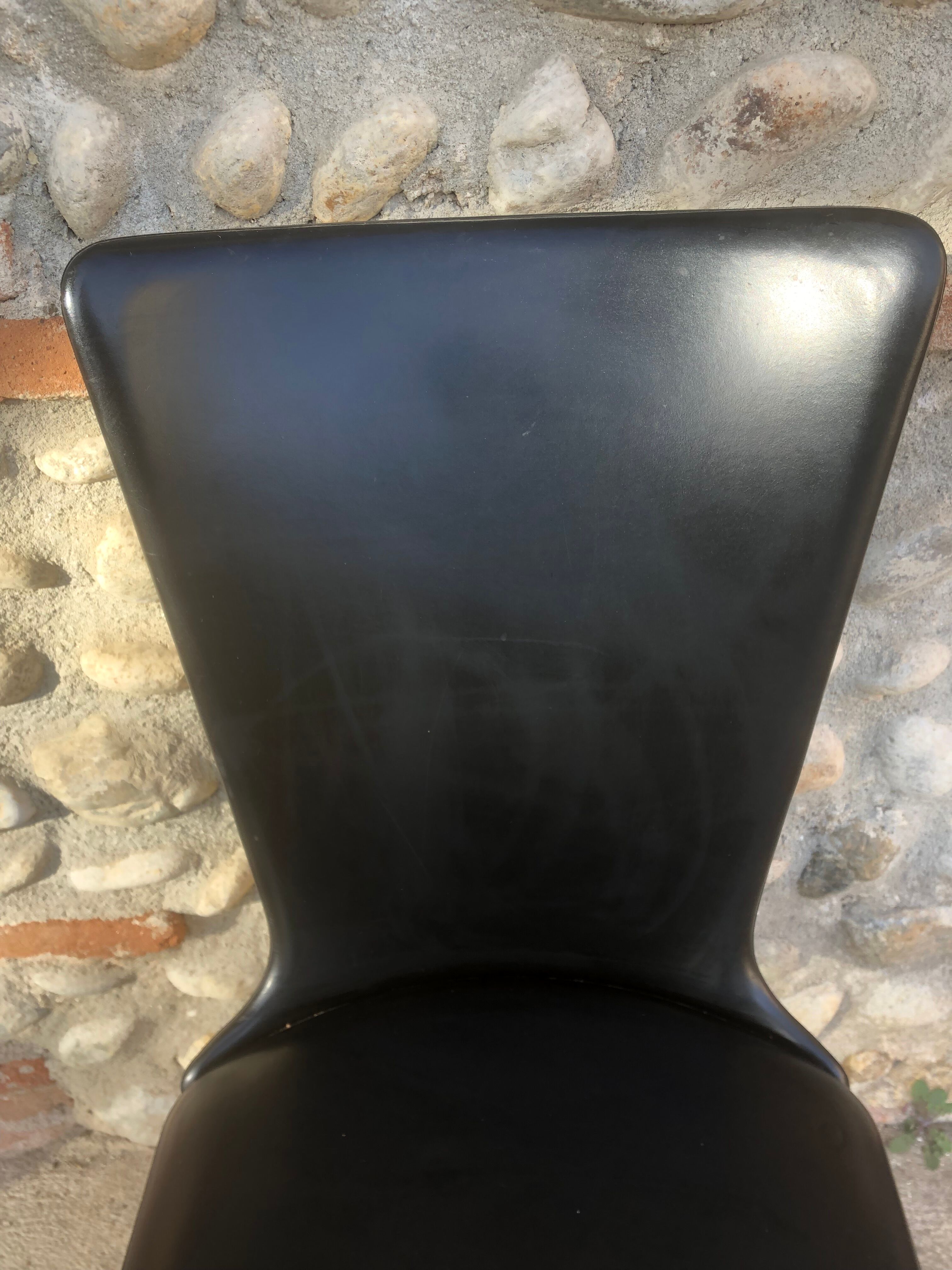 Black skai chair