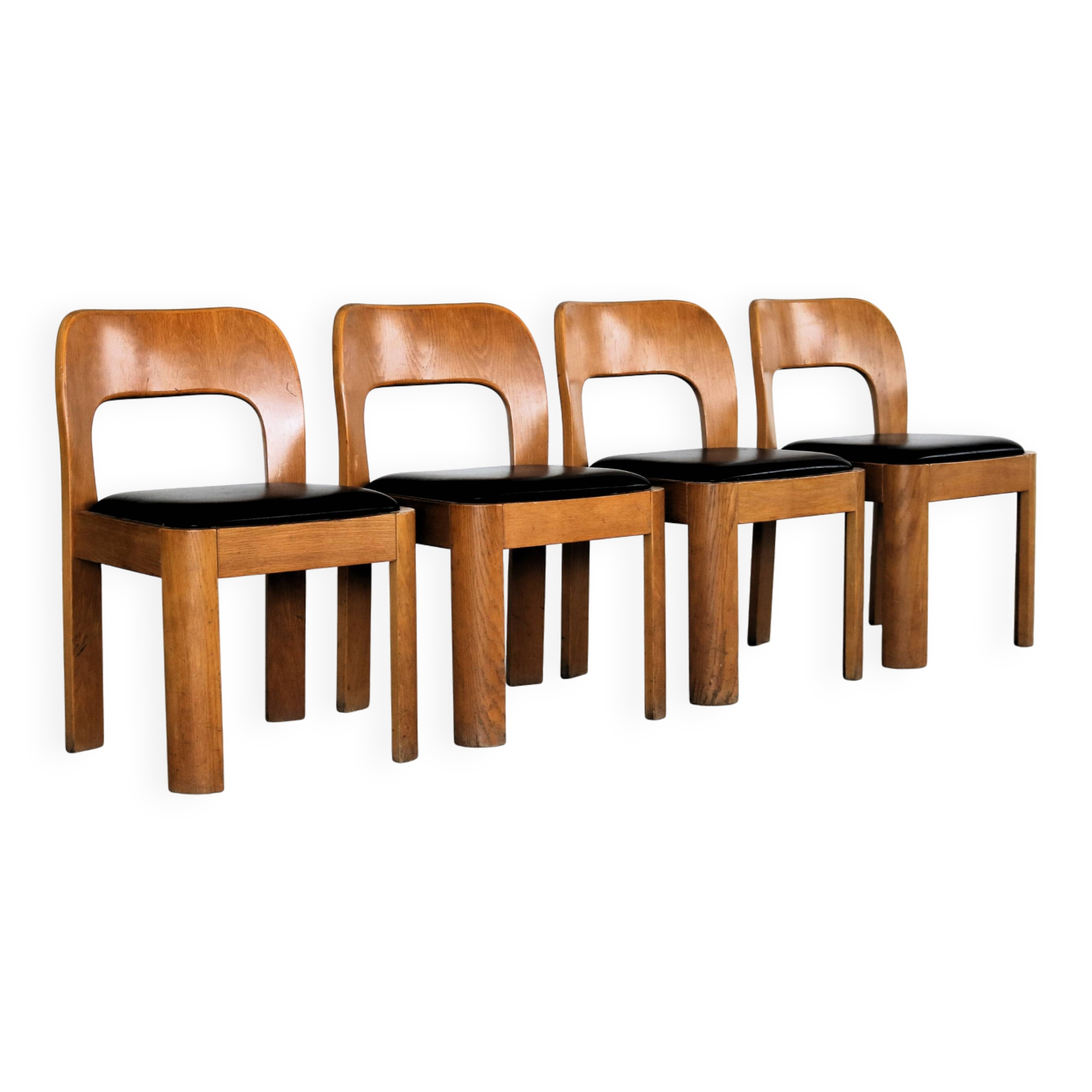 vintage eetkamerstoelen | stoelen | jaren 60 | eiken