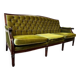 Canapé vintage vert mousse / chesterfield / canapé