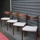 Chaises style scandinave en teck x4
