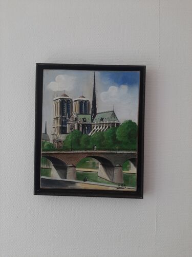 Notre Dame de Paris oil on canvas