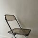 Folding chair in plexiglass and chrome, Plia model by Giancarlo Piretti ed. Castelli, design 1970