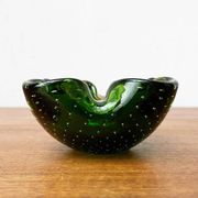 Vintage Italian Bullicante glass bowl from Murano.