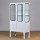 Vitrine médicale en verre et fer, années 1970