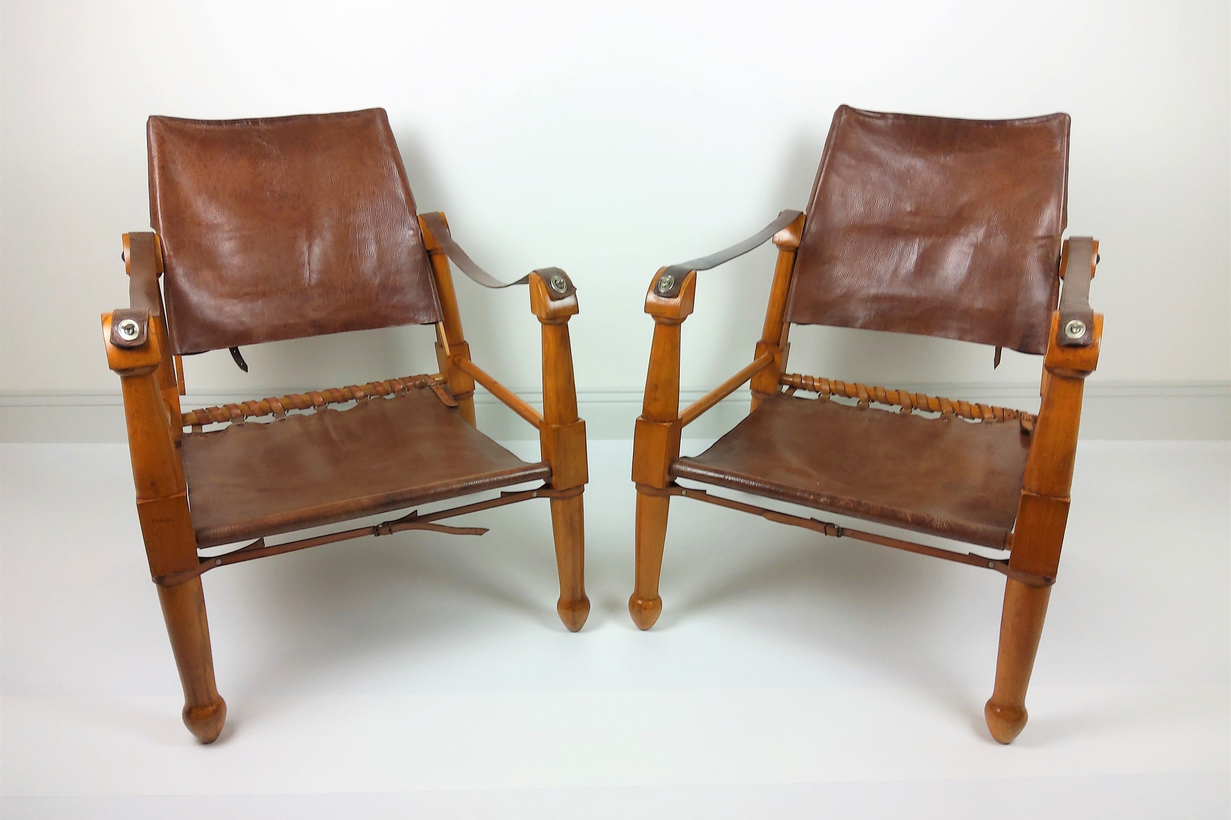 2 safari armchairs 1940