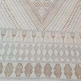 Berber carpet handmade in pure wool 205x126cm
