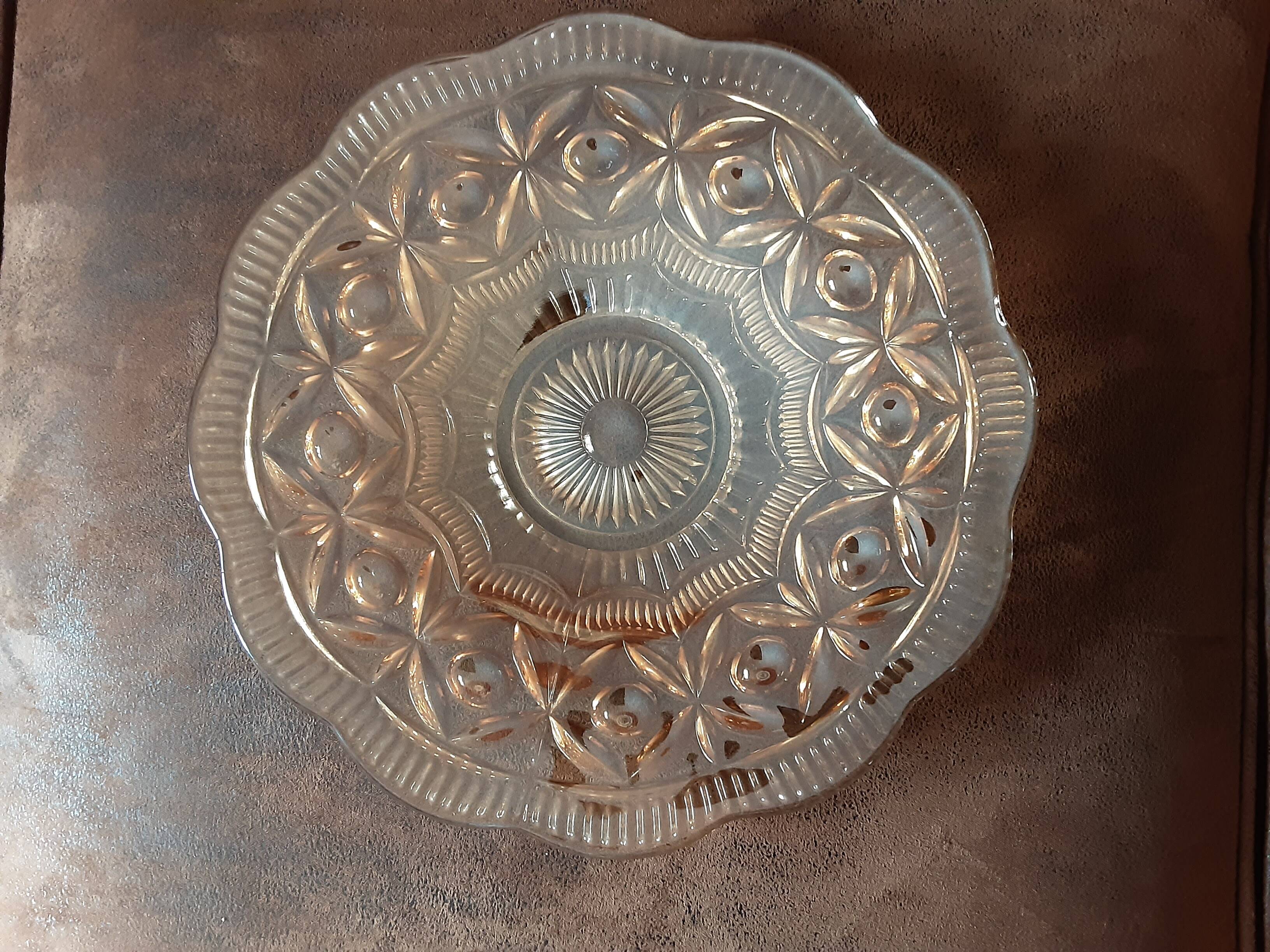 Original semi-hollow crystal dish