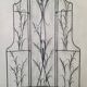 Artistic wrought iron screen