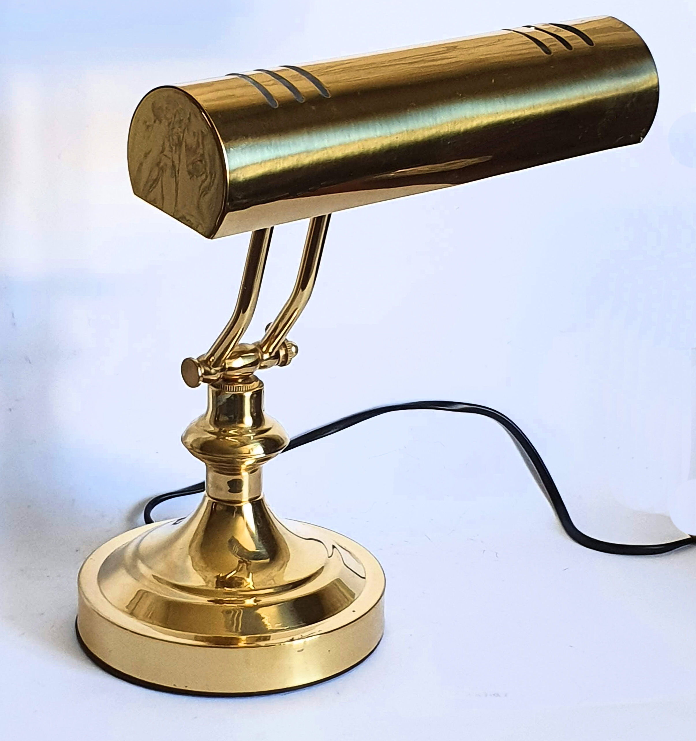 Brass notary or banker's lamp