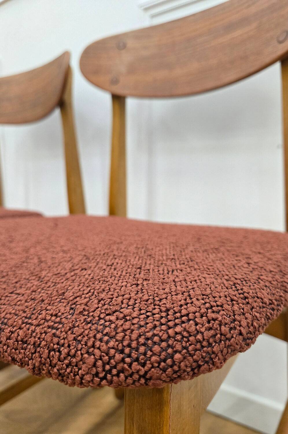 4 Chaises vintage en teck