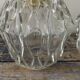Set of two vintage sconces in chiseled glass