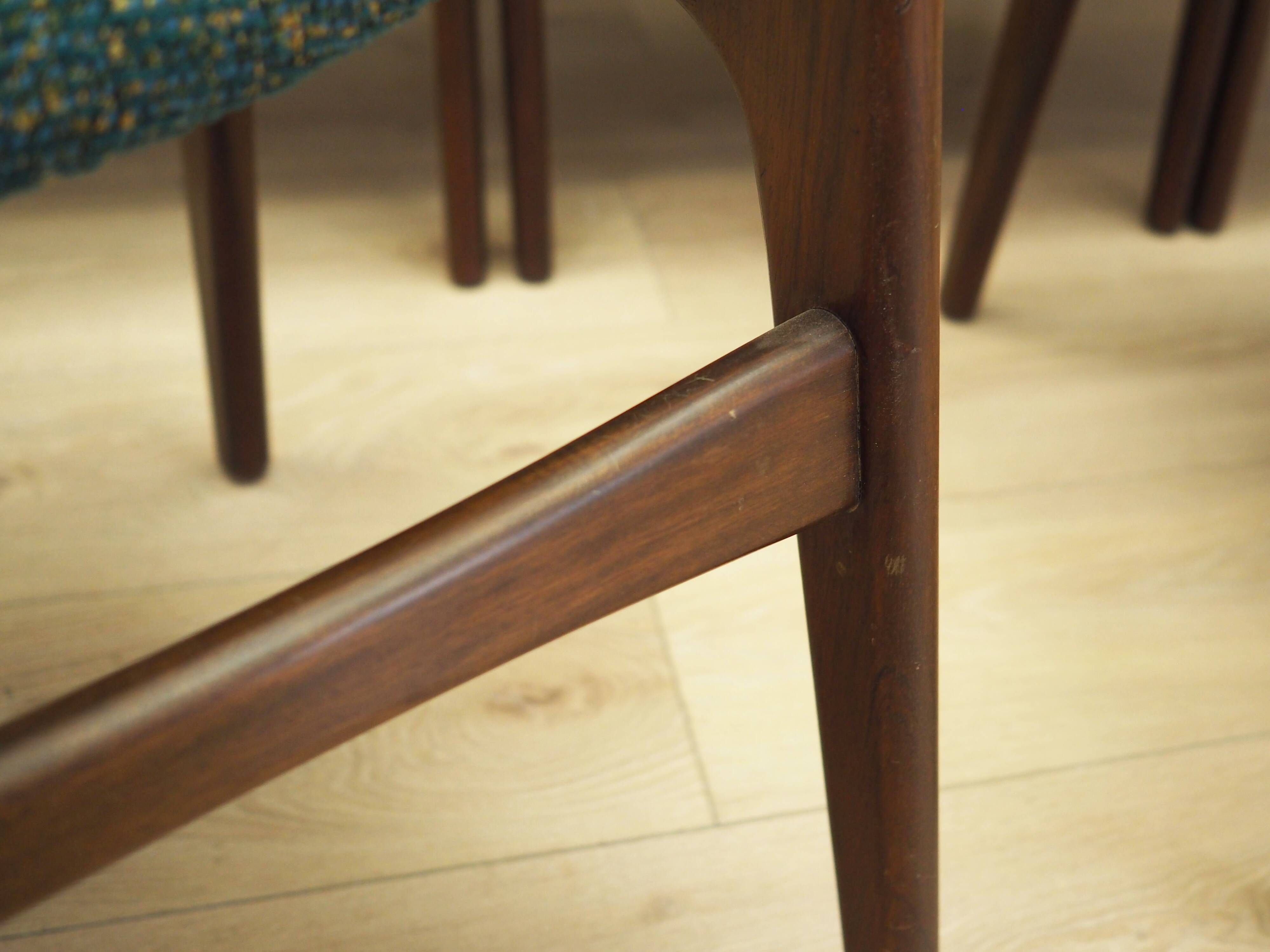 Set of six mahogany chairs, Danish design, 1970s, designer: Henning Kjærnul