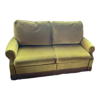 Vintage velvet sofa bed