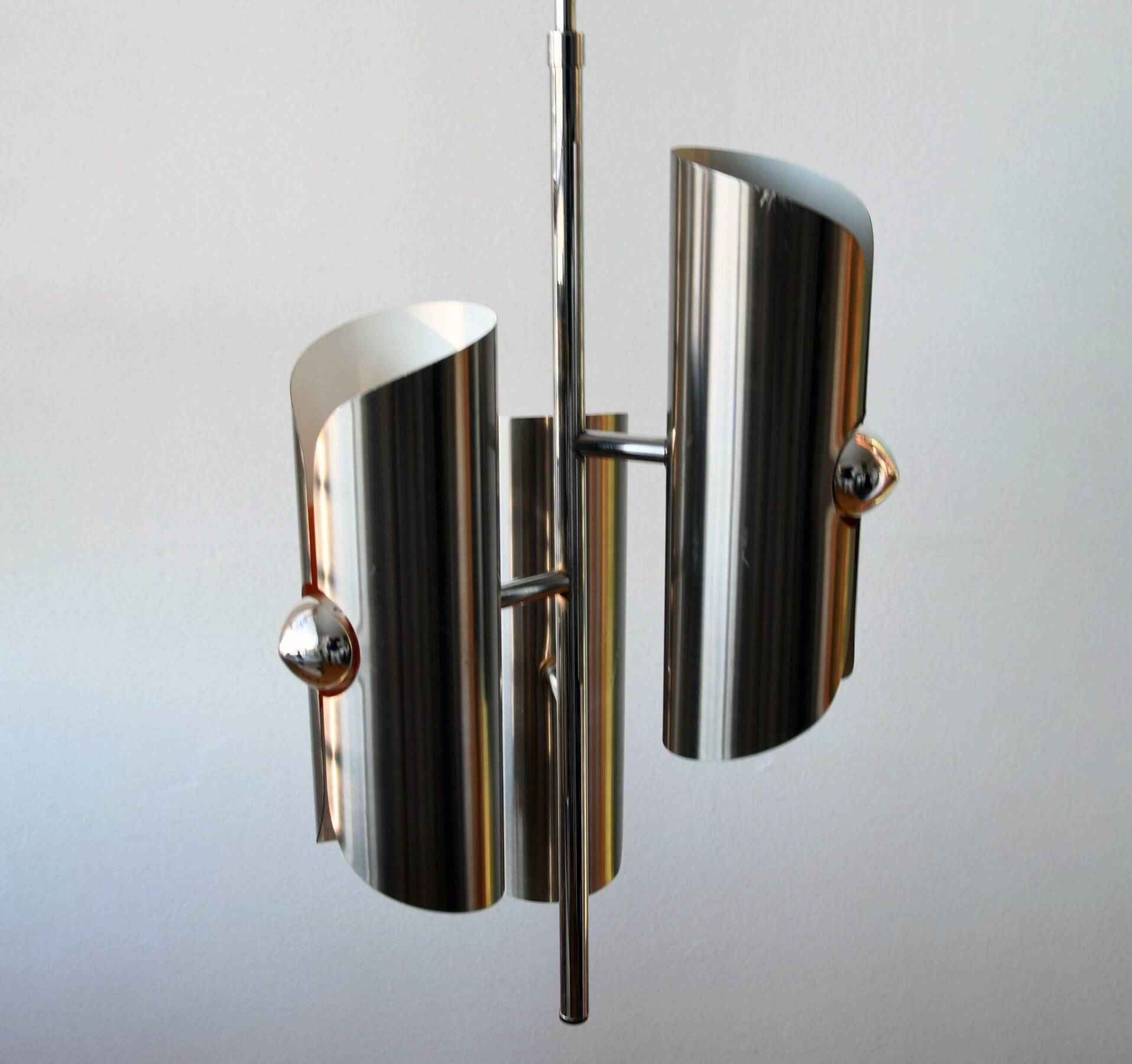 Vintage Pendant Lamp • Polam Bielsko-Biała • Space Age • 1970