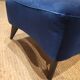 Tabouret d appoint en velours bleu