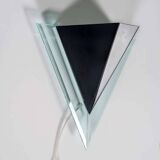 Minimalist 80s wall lamp, postmodern light fixture.