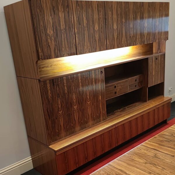 Buffet Living en palissandre de rio vers 1960