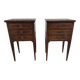 Pair of Louis XVI style bedside tables