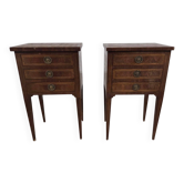 Pair of Louis XVI style bedside tables