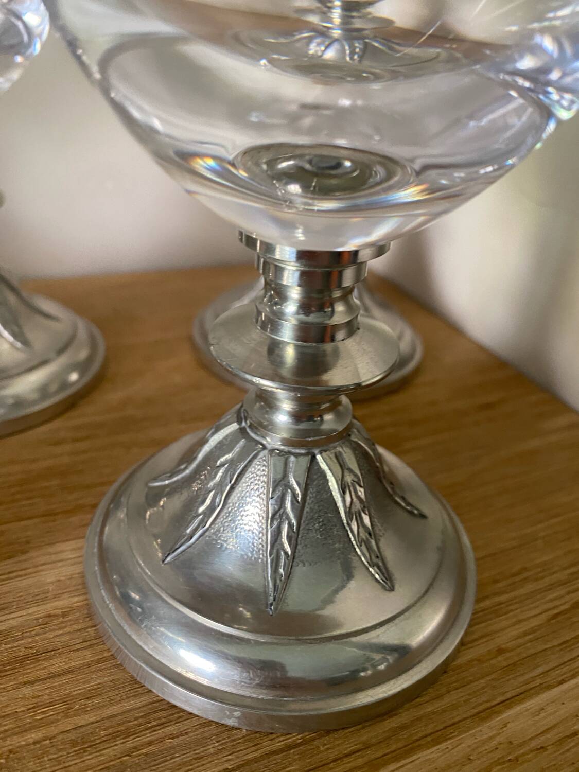 Vintage stemmed glasses