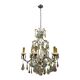 Multicoloured Murano Glass & Crystal Chandelier, 1950s