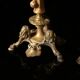 Pair of tripod candlesticks by Paul-Auguste Gagné (19th century)