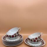 4 porcelain cups 1970