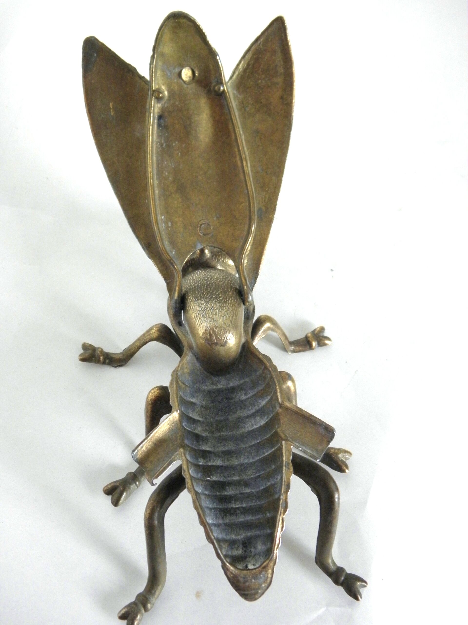 Fly ashtray brass 70s