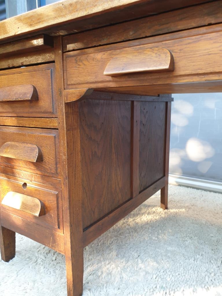 Minister's desk 1930 parquet oak