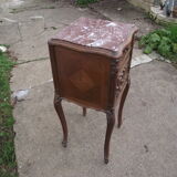 Louis XV style bedside table Walnut beginning 20 eme