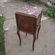 Louis XV style bedside table Walnut beginning 20 eme