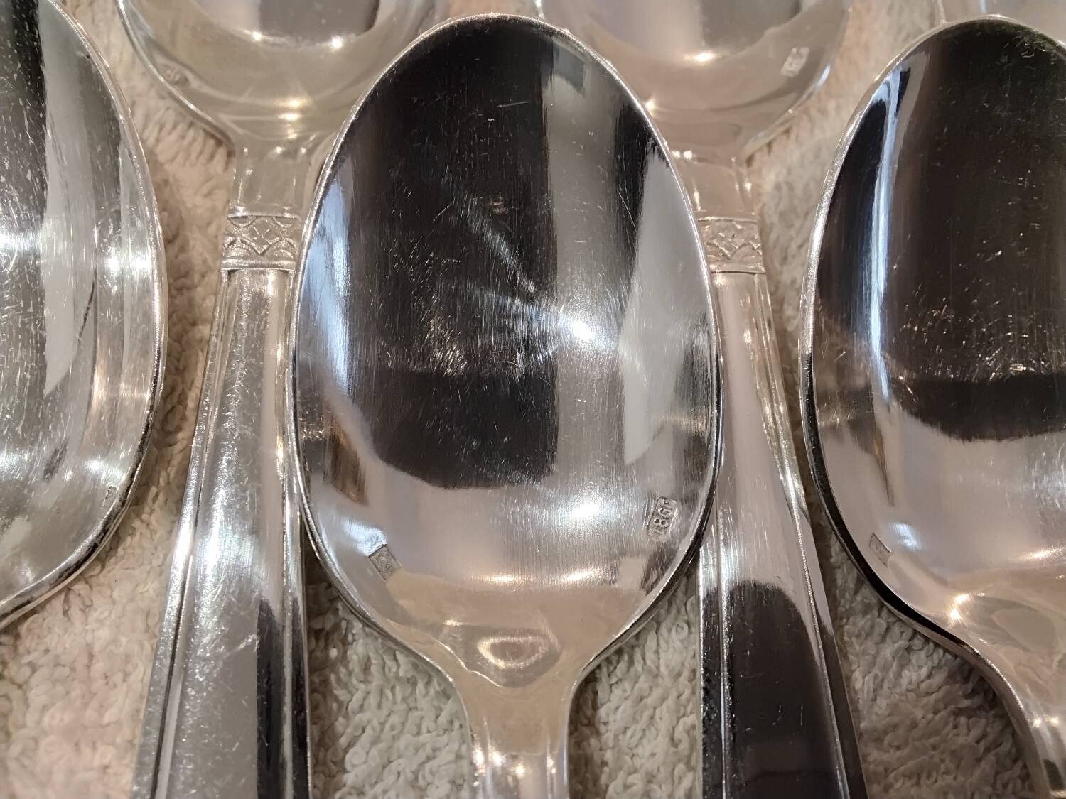 11 silver-plated metal coffee spoons Lemondial Grand Prix Monaco