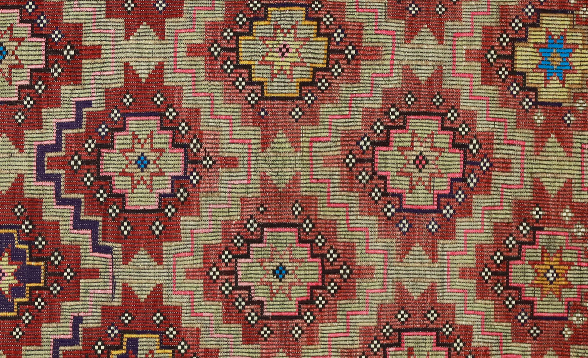 Anatolian handmade kilim rug 273 cm x 178 cm