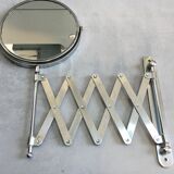 Round and articulated vintage mirror    38x33cm