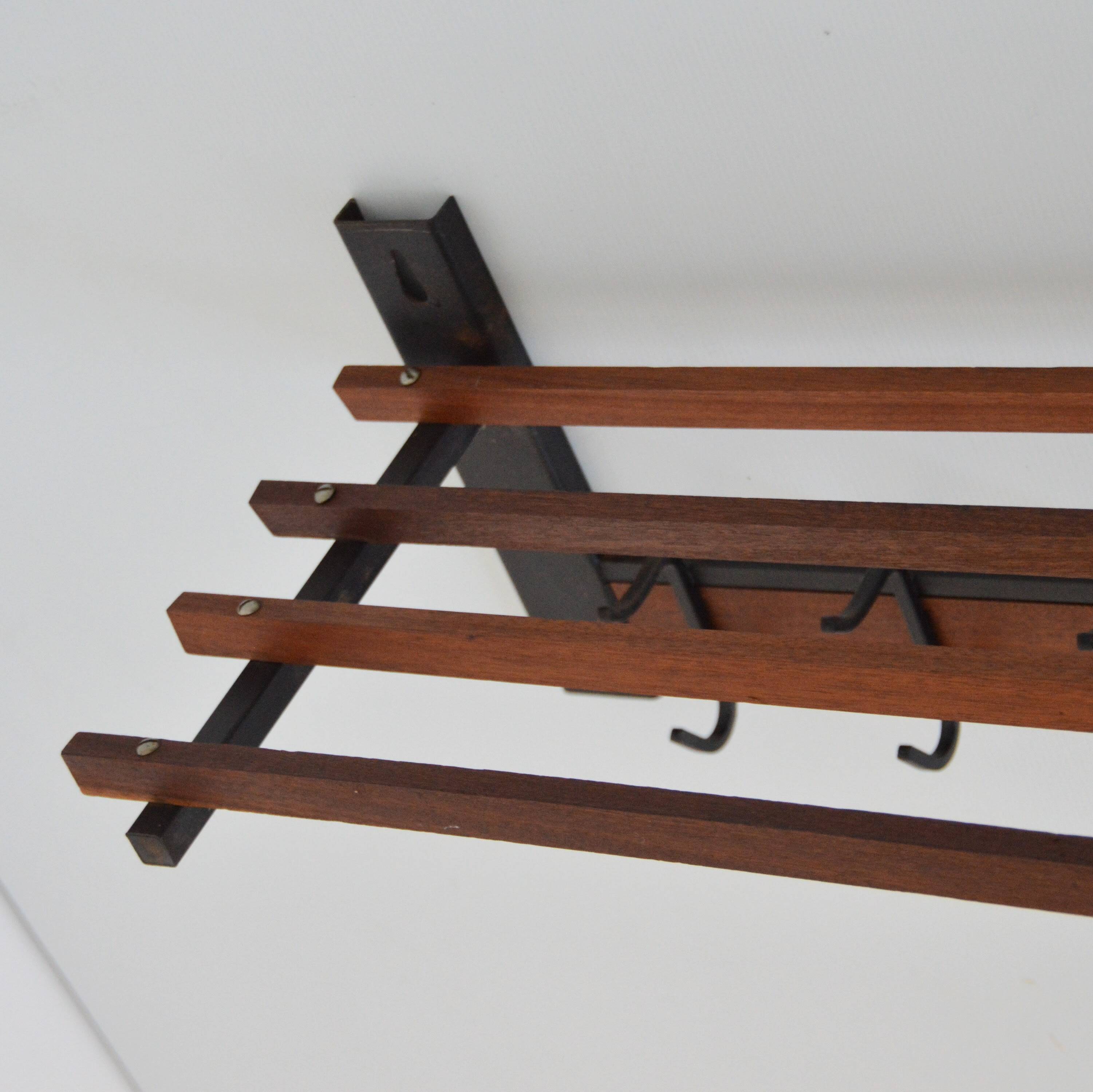Coat rack / Hat rack Scandinavian vintage 1950s