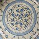 Round tablecloth flowers and geese 170 cm