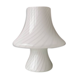 Mushroom lamp Murano white, Gambaro e Poggi for Vetri, 1970