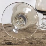 Set of 6 smoked glasses luminarc france