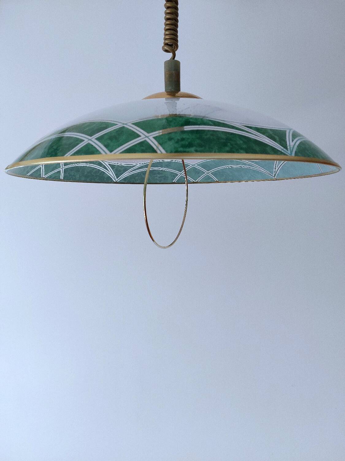 Suspension monte et baisse verre vintage italienne