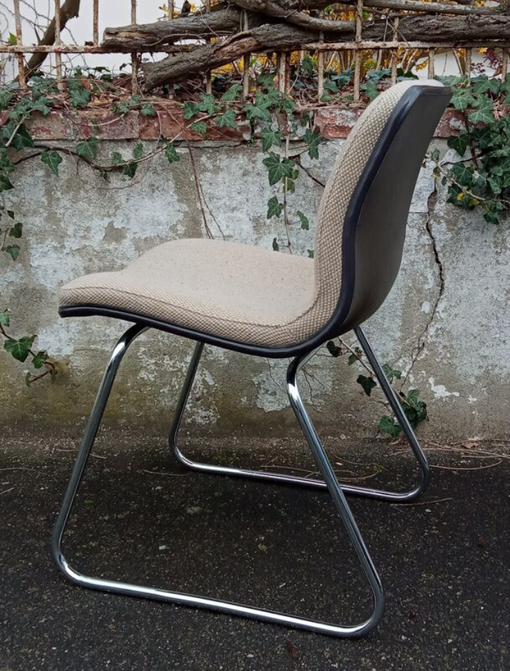 Steelcase Strafor chair, sled legs, 1970s