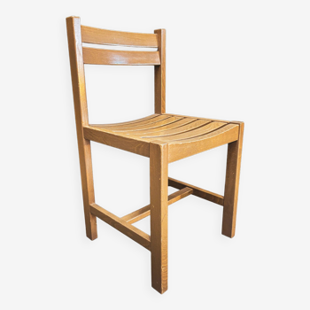 André Sornay chair in beech wood, France, 1970s