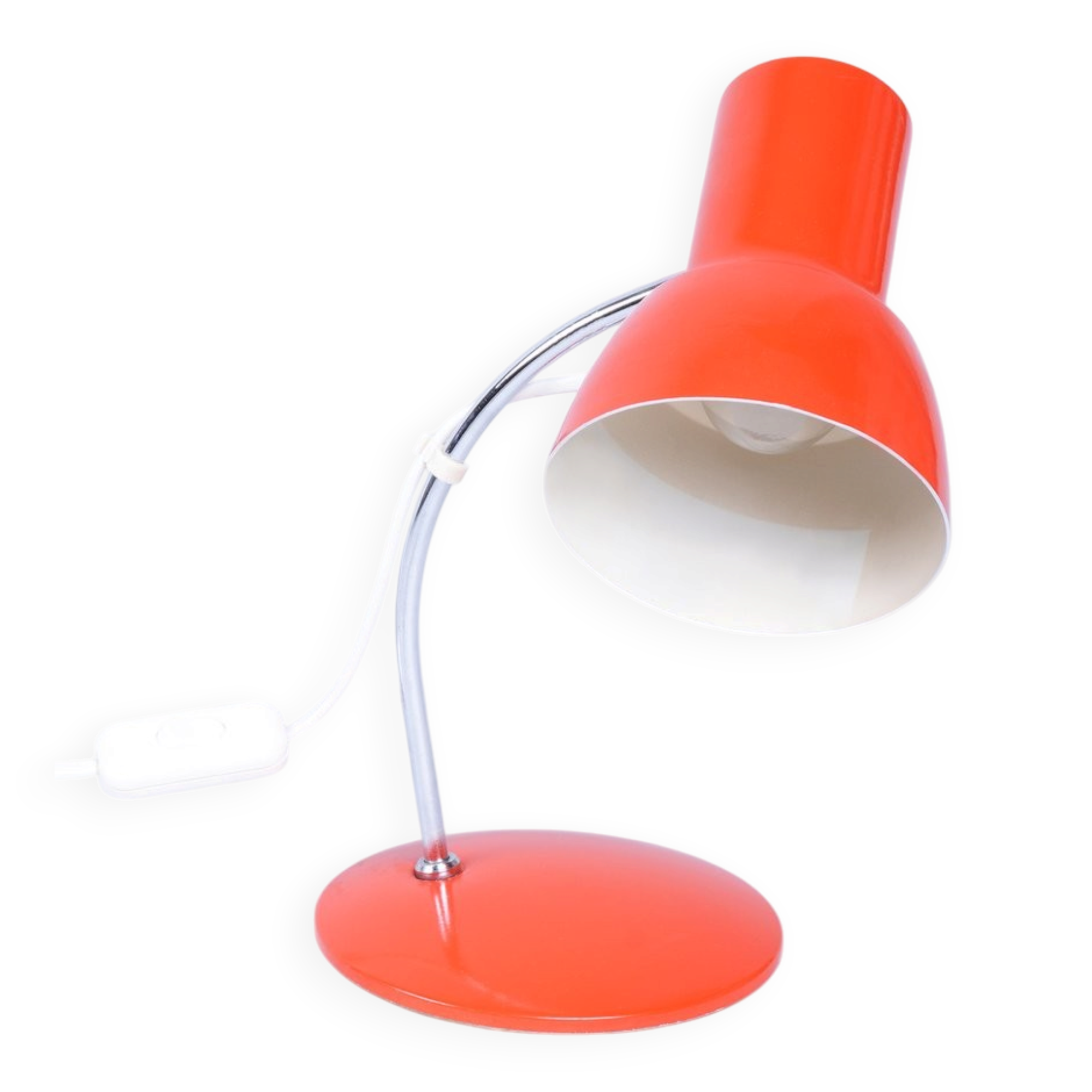 Mid-Century Czech Chrome Table Lamp attributed to J. Hůrka for Napako, 1960s